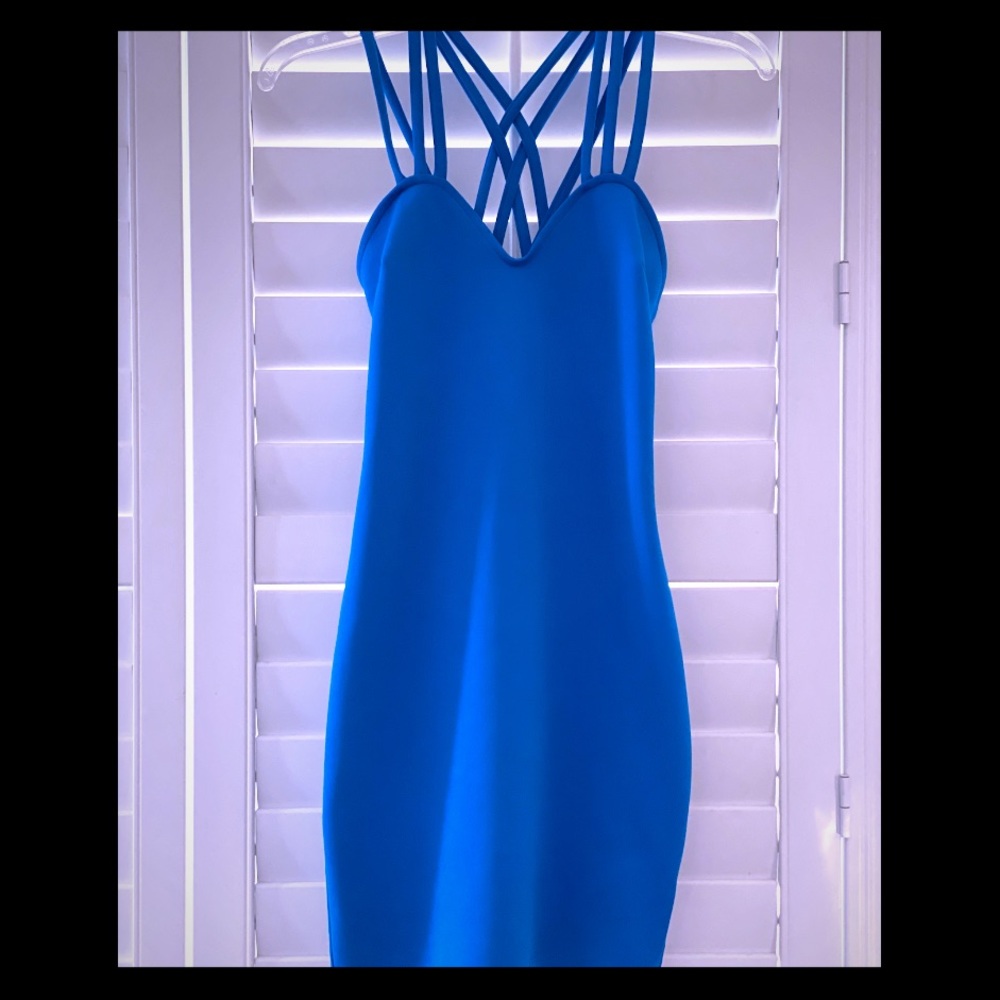 Aqua Blue Small strap dress